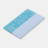 N'abandonnez jamais les notes de post-it de (Incliné)