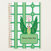 N'abandonnez jamais Peacock Planner (Devant)