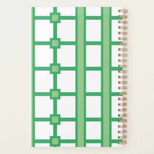 N'abandonnez jamais Peacock Planner (Dos)