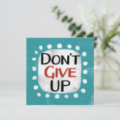 N'abandonnez pas la carte de voeux (Debout devant)