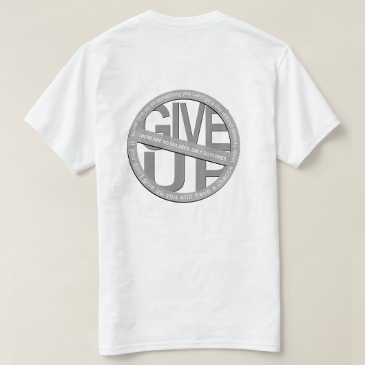 N'abandonnez pas le T-shirt blanc (Design dos)