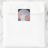 Nabeshima Dish, Edo Period Vierkante Sticker (Tas)