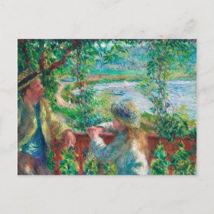 nabij het meer door Pierre-Auguste Renoir Briefkaart