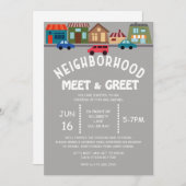 Nabuurschap ontmoeten & Groet Uitnodiging (Voorkant / Achterkant)