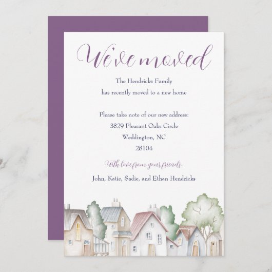 Nabuurschapshuizen Verplaatsende Aankondiging (Voorkant / Achterkant)