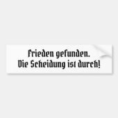 Nach der Scheidung Bumpersticker (Voorkant)