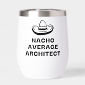 Nacho Average Architect Drôle de Sombrero Pun Grap (Arrière)