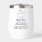 Nacho Average Architect Funny Cartoon Custom Pun (Voorkant)