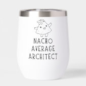 Nacho Average Architect Funny Cartoon Custom Pun (Achterkant)