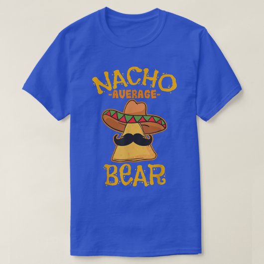Nacho Average Bear Personalized Name Funny Taco  T-shirt (Design voorkant)