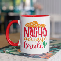 Nacho Average Bruid Spaanse Sombrero Grappige Brui