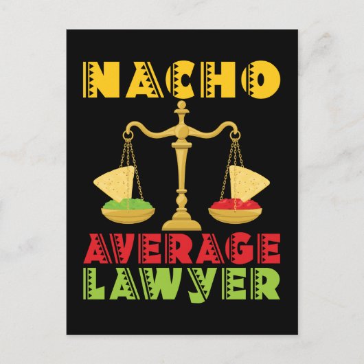 Nacho Average Lawyer Funny Cinco de Mayo Briefkaart (Voorkant)