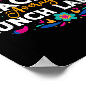 Nacho Average Lunch Lady Cinco de Mayo Matching Fa Poster (Hoek)