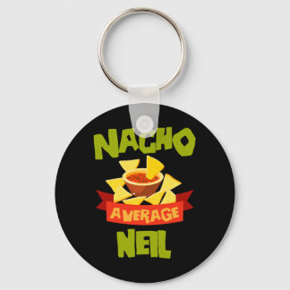 Nacho Average Neil Grappige Verjaardag Gepersonali Sleutelhanger
