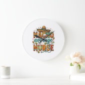 Nacho Average Nurse Fiesta Vector Shirt Ontwerp_1 Grote Klok (Huis)