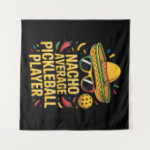 Nacho Average Pickleball Player Wandkleed (Voorkant (horizontaal))