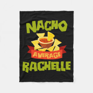 Nacho Average Rachelle Funny Verjaardag Persoonlij Fleece Deken