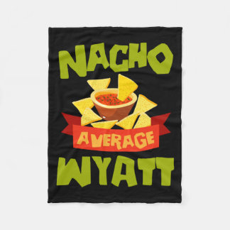 Nacho Average Wyatt Grappige Verjaardag Gepersonal Fleece Deken
