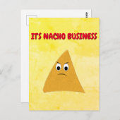 Nacho Business Funny Pun Briefkaart (Voorkant / Achterkant)