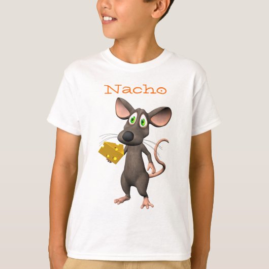 Nacho Cheese Toon Mouse T-Shirt (Voorkant)