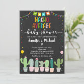 Nacho Gemiddeld Baby shower Fiesta Kaart (Staand voorkant)