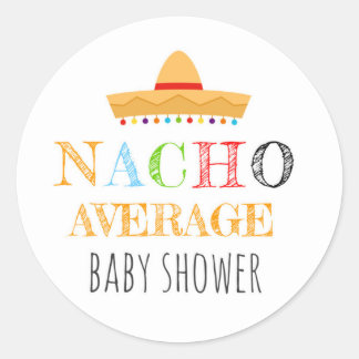 Nacho Gemiddeld Baby shower Stickers