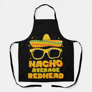 Nacho Gemiddeld Roodharig Haar Mexicaans Cinco De  Schort