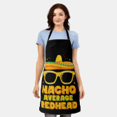 Nacho Gemiddeld Roodharig Haar Mexicaans Cinco De  Schort (Gedragen)