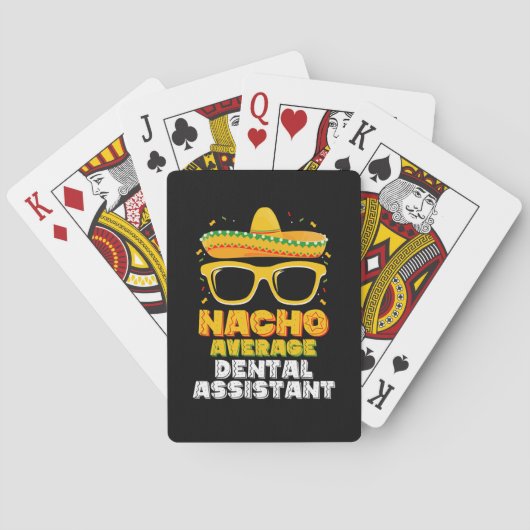 Nacho Gemiddeld tandassistent Cinco de Mayo Pokerkaarten (Achterkant)
