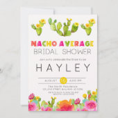 Nacho Gemiddeld Vrijgezellenfeest Fiesta Cactus Kaart (Voorkant)