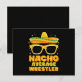 Nacho Gemiddeld Worstelaar Wrestling Cinco de Mayo Briefkaart (Voorkant / Achterkant)
