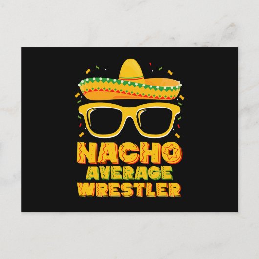 Nacho Gemiddeld Worstelaar Wrestling Cinco de Mayo Briefkaart (Voorkant)