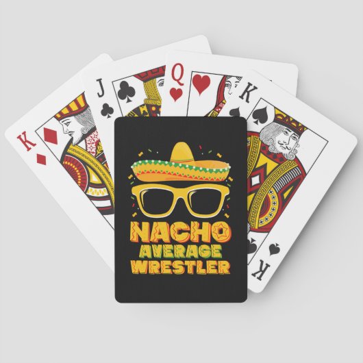 Nacho Gemiddeld Worstelaar Wrestling Cinco de Mayo Pokerkaarten (Achterkant)