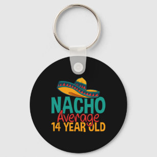 Nacho Gemiddelde 14-jarige Cinco de Mayo 14e Geboo Sleutelhanger