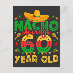 Nacho Gemiddelde 60 jaar oude Cinco de Mayo Briefkaart