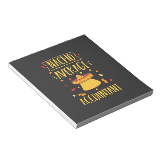 Nacho Gemiddelde accountant Notitieblok (Schuin)