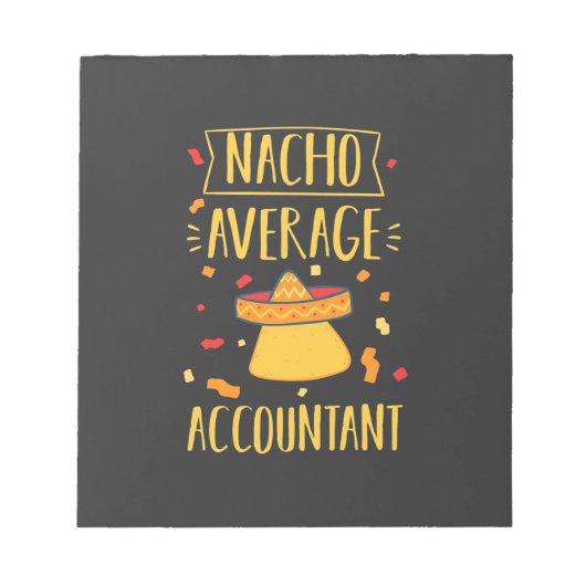Nacho Gemiddelde accountant Notitieblok (Voorkant)