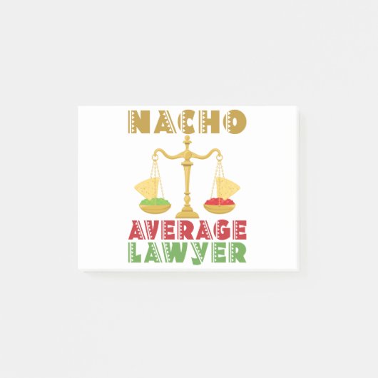 Nacho Gemiddelde advocaat Post-it® Notes (Voorkant)