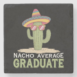 Nacho Gemiddelde Afgestudeerde Cactus Afstudeerfee Stenen Onderzetter