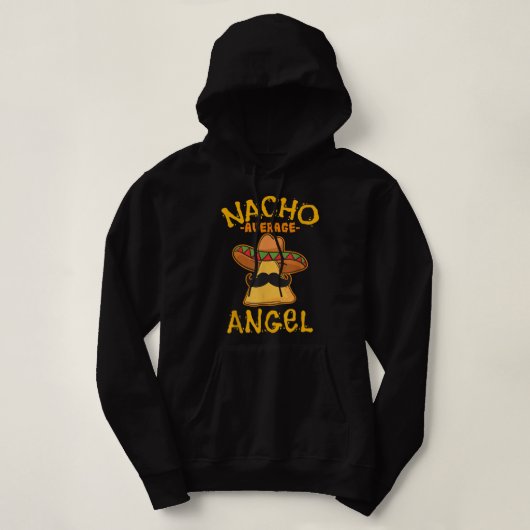 Nacho Gemiddelde Angel - Gepersonaliseerde naam Fu Hoodie (Design voorkant)