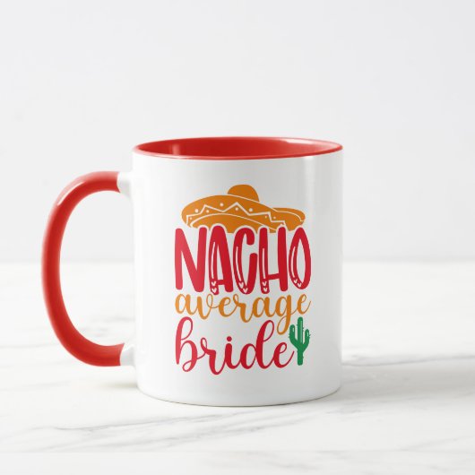 Nacho Gemiddelde Baas Spaans Funny Wedding Names Mok (Links)