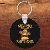Nacho Gemiddelde Bartender Cinco de Mayo Fiesta Sleutelhanger (Voorkant)