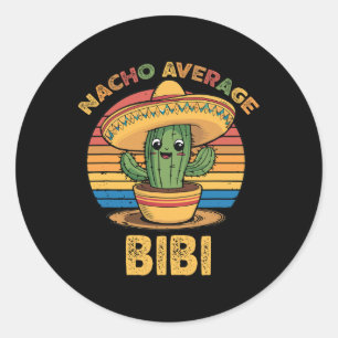 Nacho Gemiddelde Bibi Matching Mexicaanse Cinco de Ronde Sticker