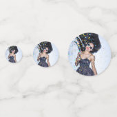 Nacho Gemiddelde Bride 3-Foto Mexico Bachelorette Confetti (Achterkanten)