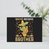 Nacho Gemiddelde Broer Joke Cinco De Mayo Humor Bedankkaart (Staand voorkant)