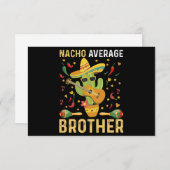 Nacho Gemiddelde Broer Joke Cinco De Mayo Humor Bedankkaart (Voorkant / Achterkant)