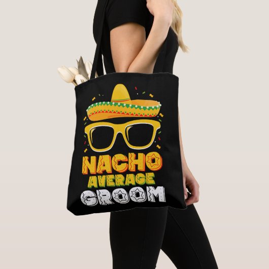 Nacho Gemiddelde bruidegom bruiloft Cinco de Mayo Draagtas (Dichtbij)