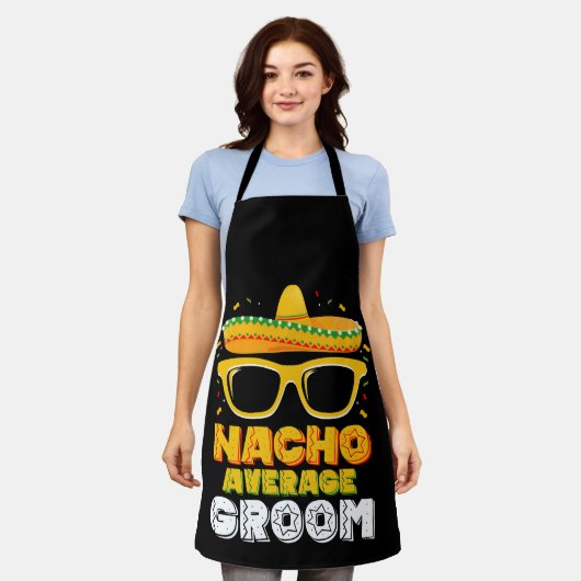 Nacho Gemiddelde bruidegom bruiloft Cinco de Mayo Schort (Gedragen)