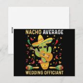 Nacho Gemiddelde Bruiloft Ambtenaar Mexicaanse Par Feestdagenkaart (Voorkant / Achterkant)
