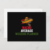 Nacho Gemiddelde bruiloft Planner Briefkaart (Voorkant / Achterkant)